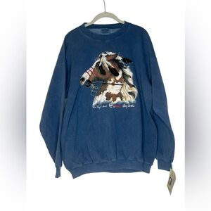 Warrior Crewneck Sweatshirt Authentic Native American Design